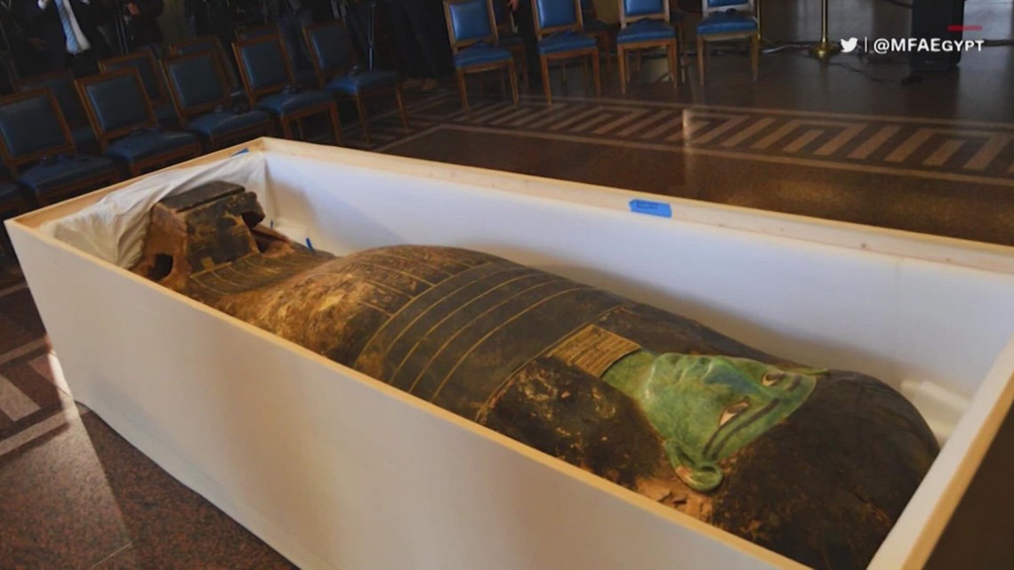 Ancient Sarcophagus Featured At Houston Museum Of Natural Science