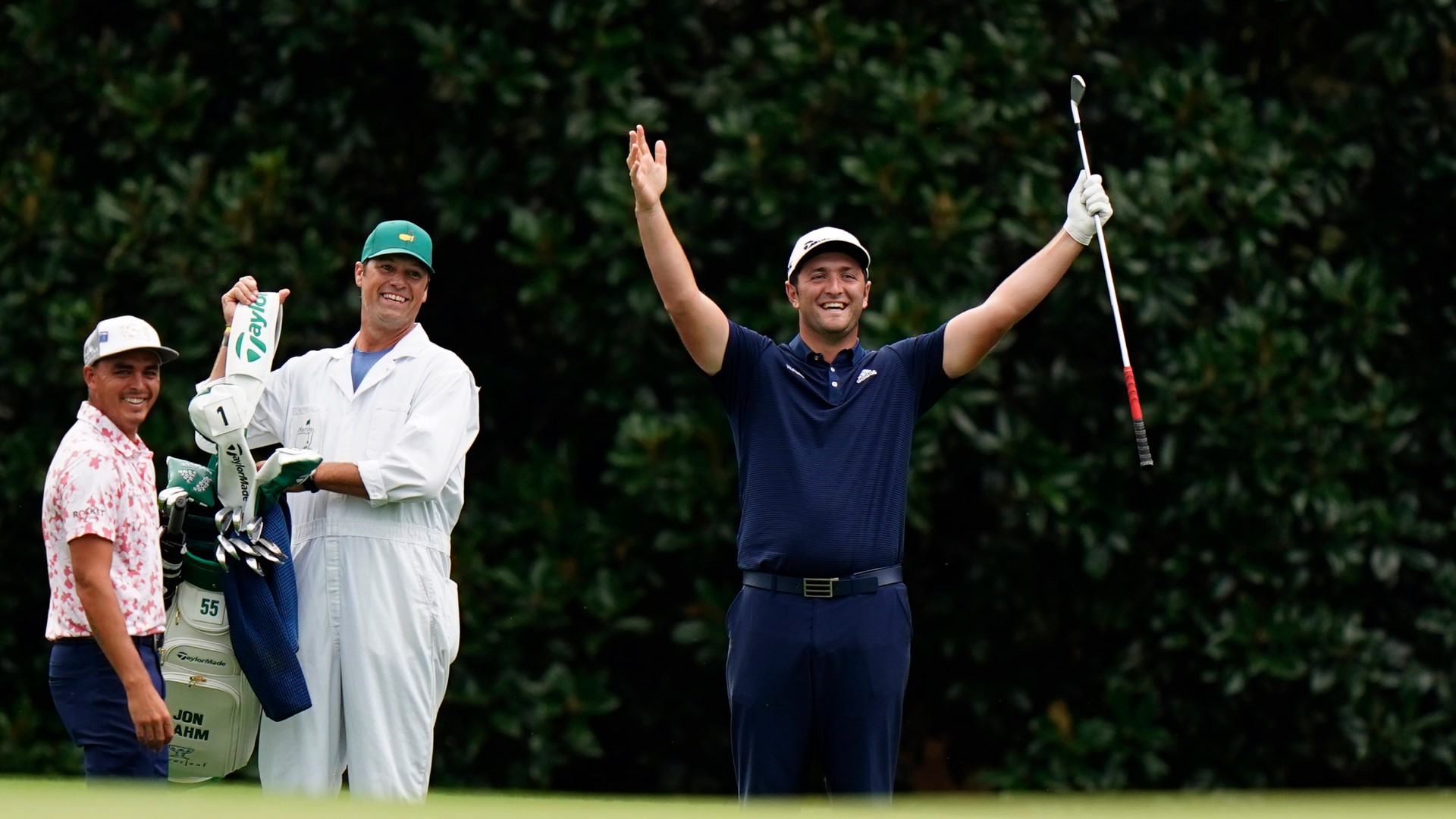 Incredible Hole In One From Jon Rahm At A Masters Practice Round Khou