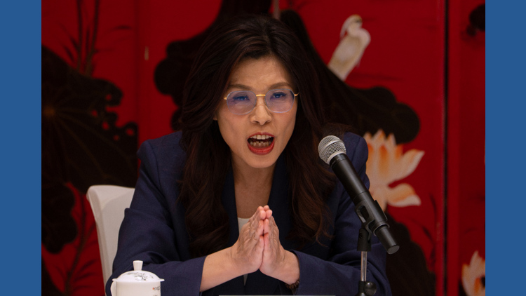 What is the conflict over Taiwan's defense budget?