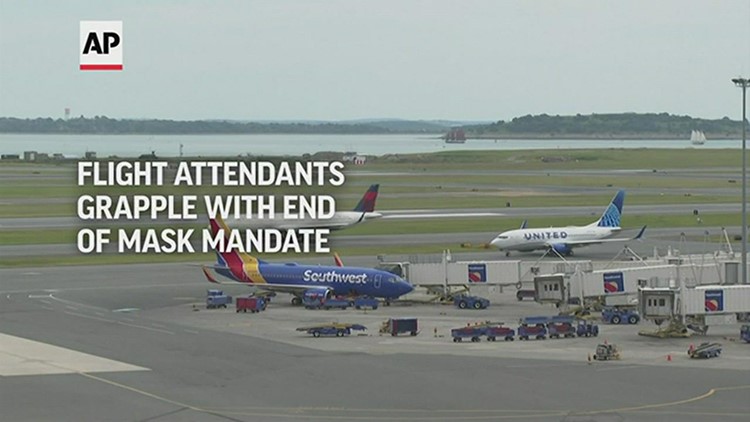 Flight attendants grapple with end of mask mandate