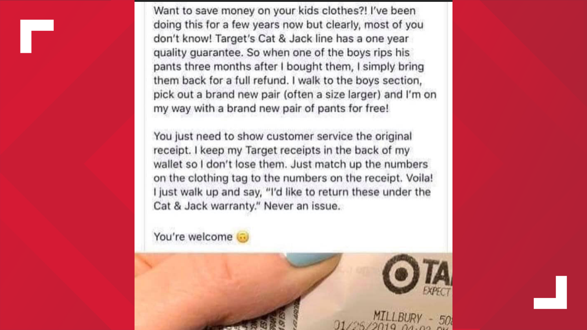 Is viral claim about target s return policy a hack or hoax khou