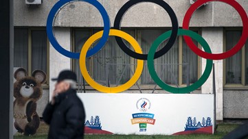 Russia's new team name, flag unveiled for next 2 Olympics