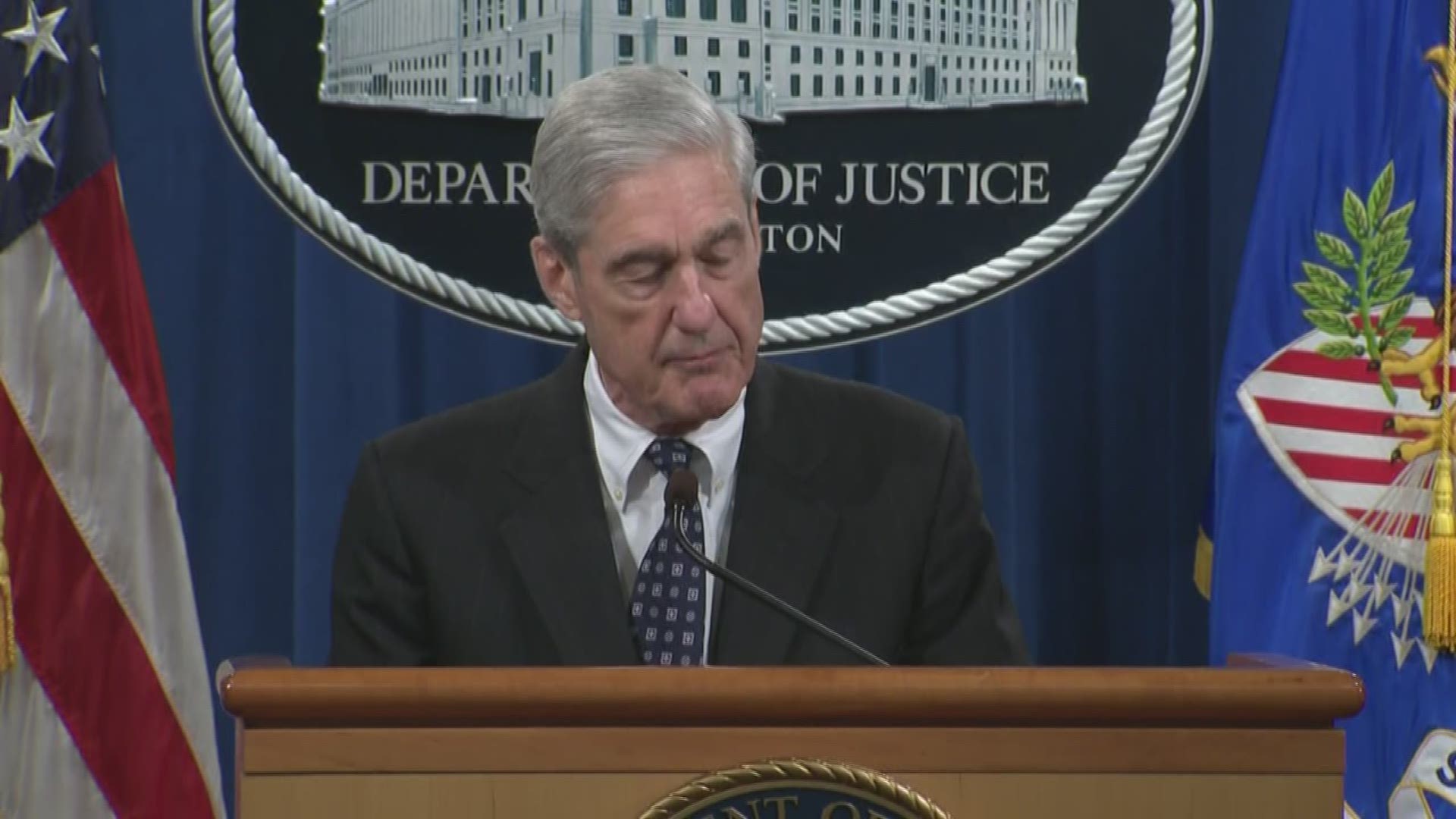Special Counsel Robert Mueller announced his resignation in a public statement following the conclusion of the special investigation into interference in the 2016 presidential election