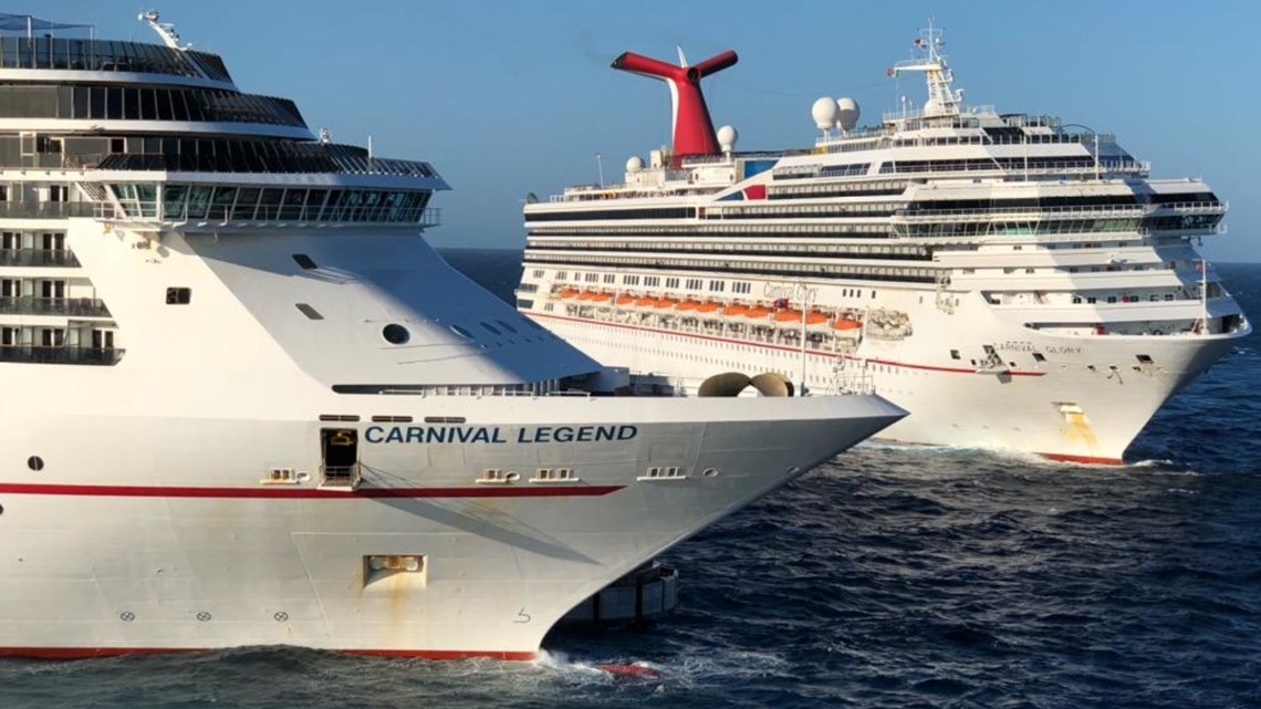 Carnival Glory, Carnival Legend collide at Cozumel, Mexico dock 