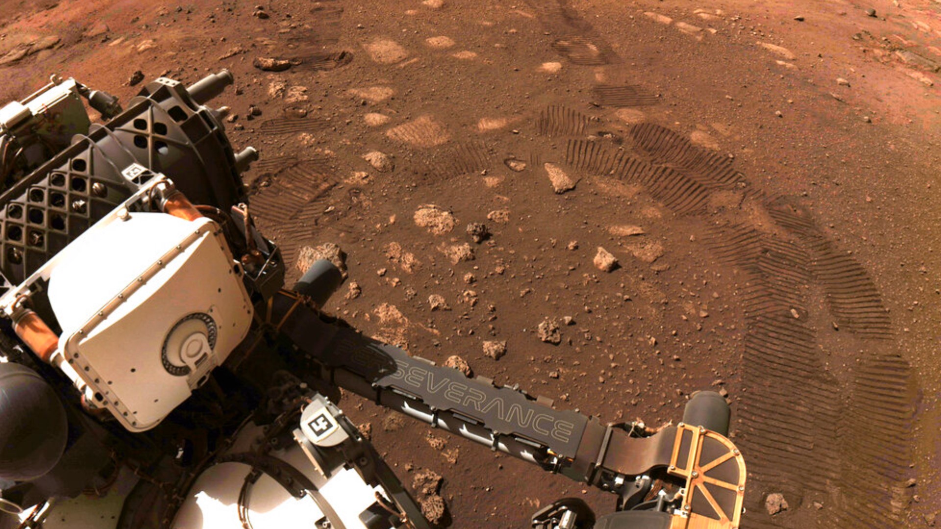 A NASA rover on Mars by chance had its microphone on when a whirling tower of red dust passed overhead last year and caught the sound.