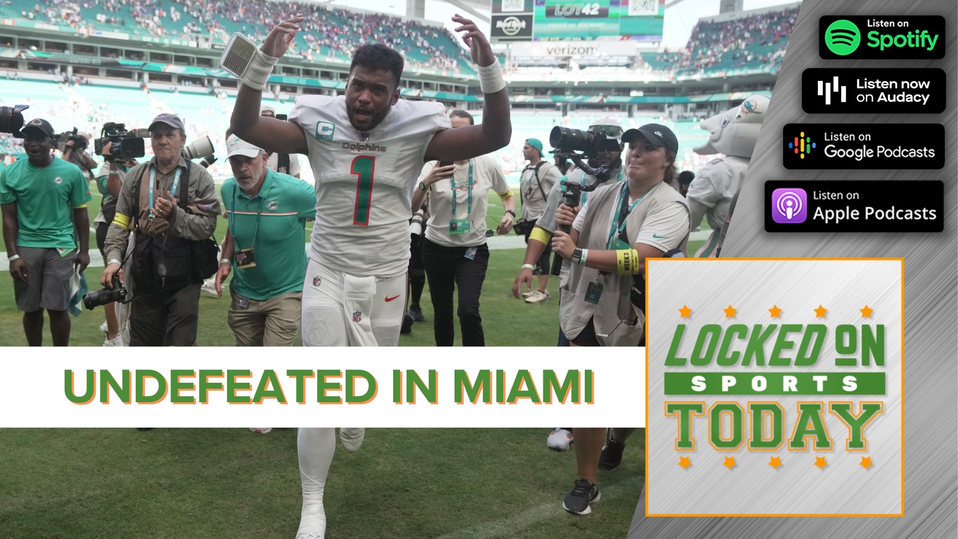 Discussing the day's top sports stories from the Miami Dolphins having a hot start to the NFL season to possible trouble for the Tampa Bay Bucaneers.
