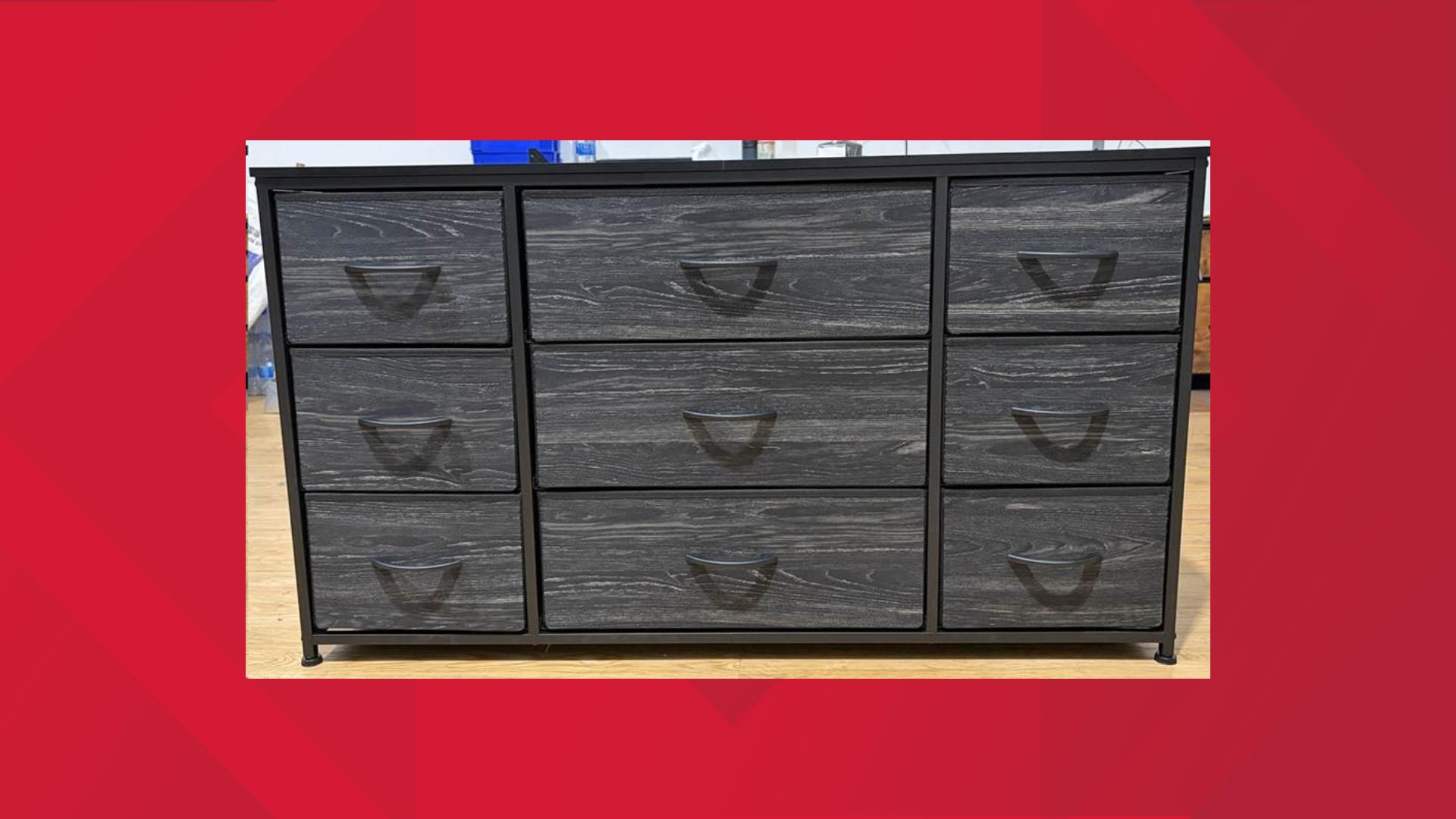 More than 16,000 dressers sold at Walmart recalled over injury risk