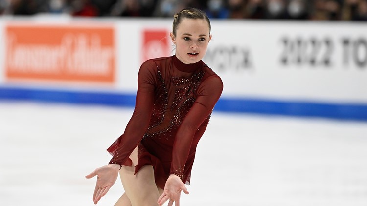 Mariah Bell wins 1st US figure skating title; Chock and Bates lead ice dance competition