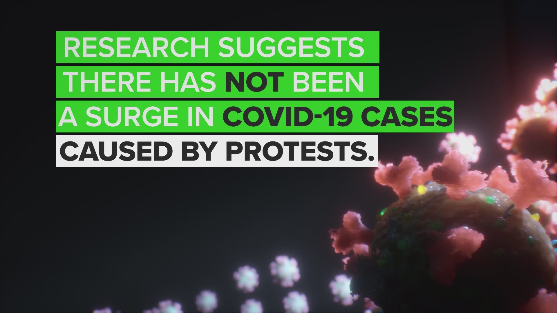 Researchers found people not participating in protests stayed at home, therefore social distancing, whenever there were large protests in their area.