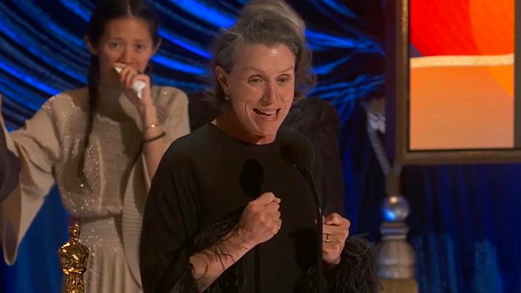 Frances McDormand wins Oscar for best actress