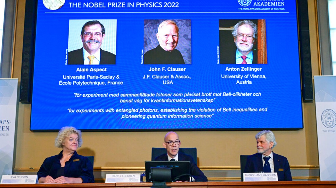 3 physicists share Nobel Prize for work on quantum entanglement - Vimarsana News