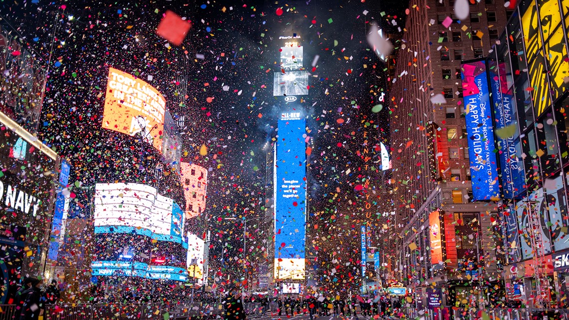 New Year's Eve 2021 in New York City's Times Square