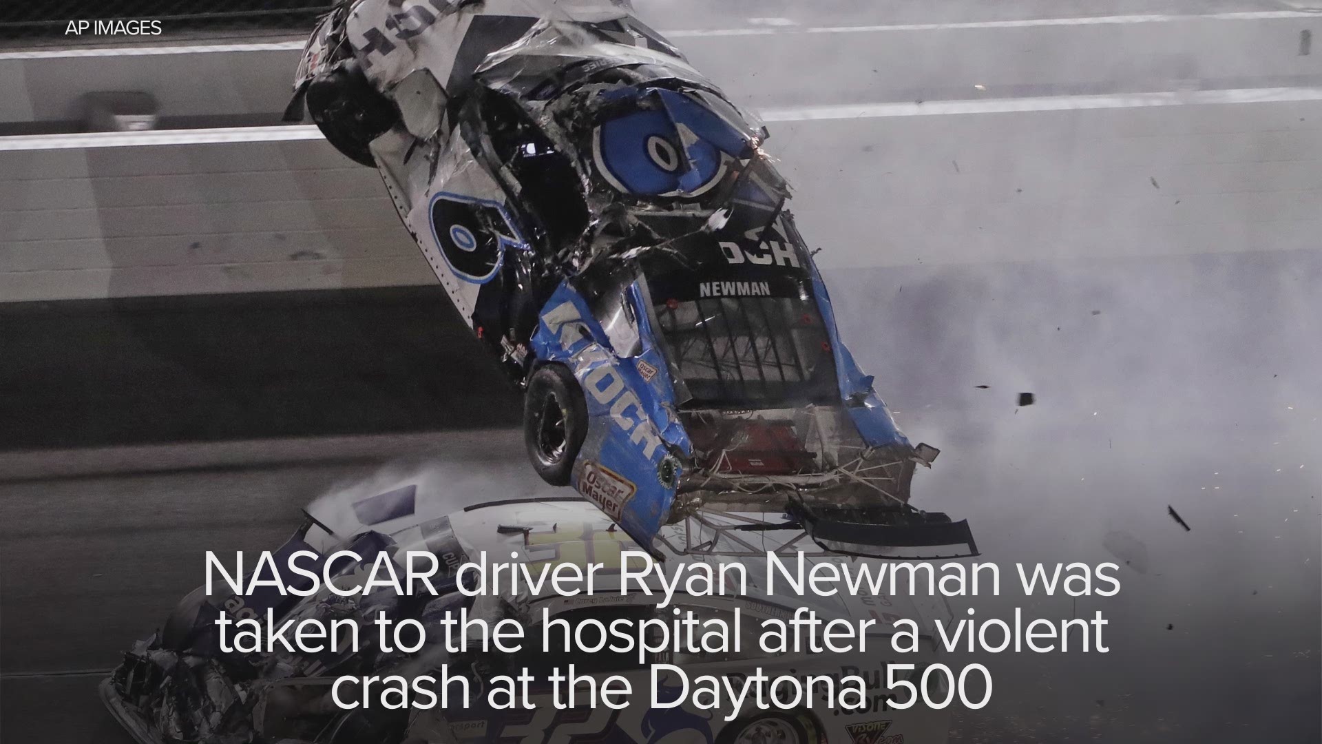 According to his team, Ryan Newman is in serious condition after a violent crash at the end of the Daytona 500.