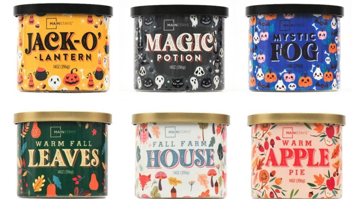 Walmart Mainstays autumn scented candles recalled