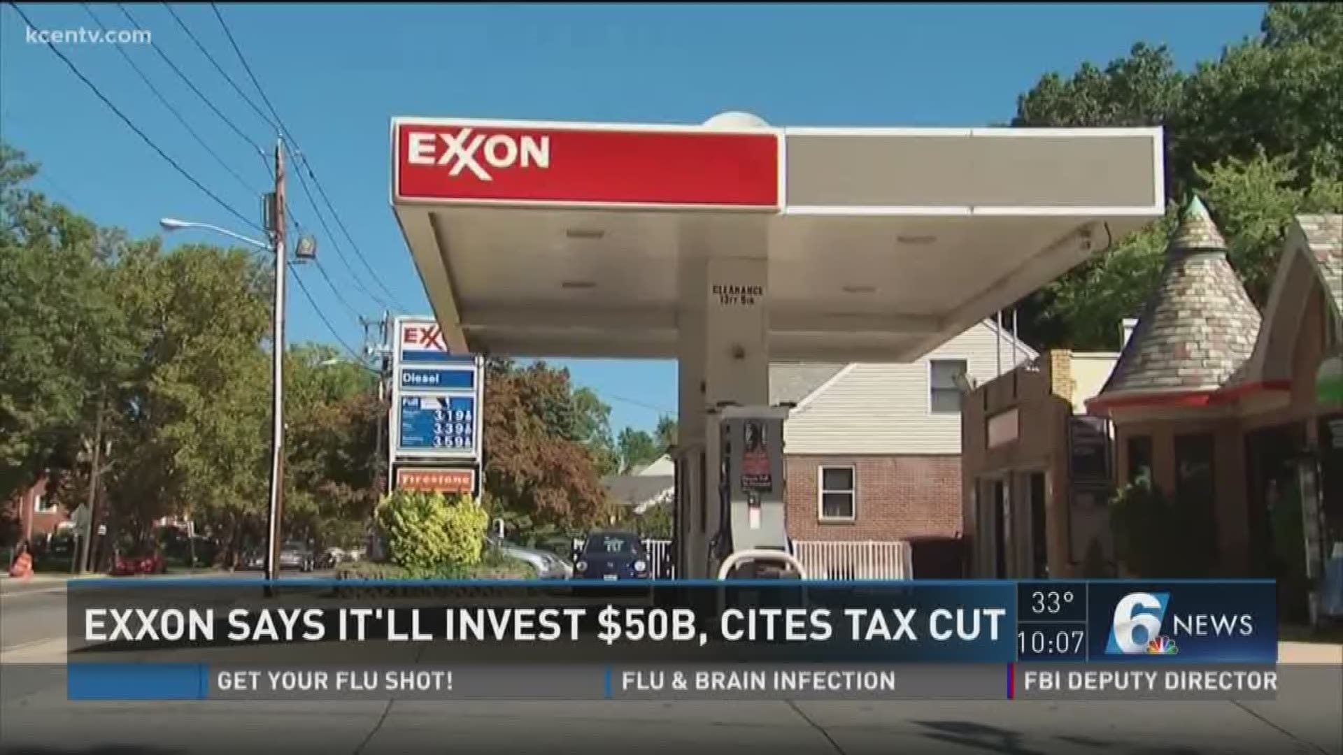 Exxon's CEO said the oil company will invest more than $50 billion dollars over the next five years to expand its business in the U.S.