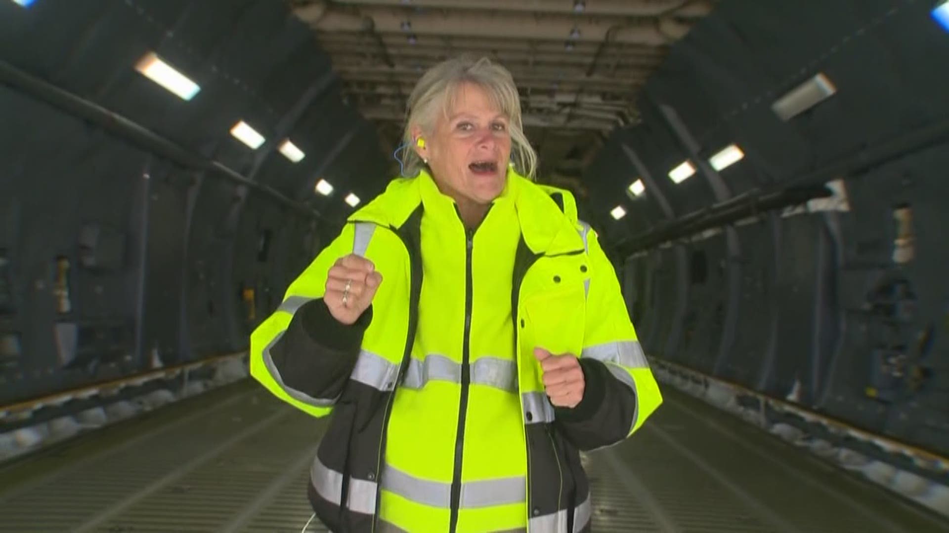 Eyewitness News Reporter Sue Calberg and Photographer Louis Ramirez are joining the 433rd on the C-5M Galaxy aircraft to get supplies to Hurricane Maria-stricken Puerto Rico.