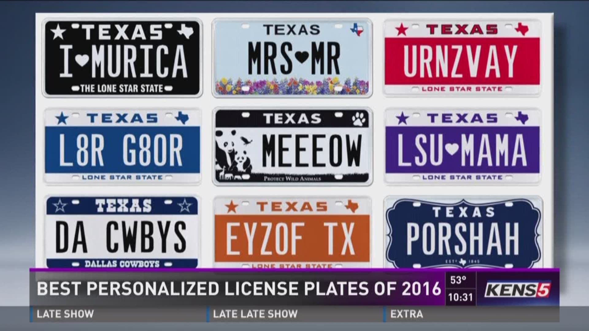 Best Personalized License Plates of 2016