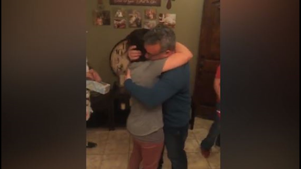 Moment SA woman met real dad for the first time captured on camera | khou.com