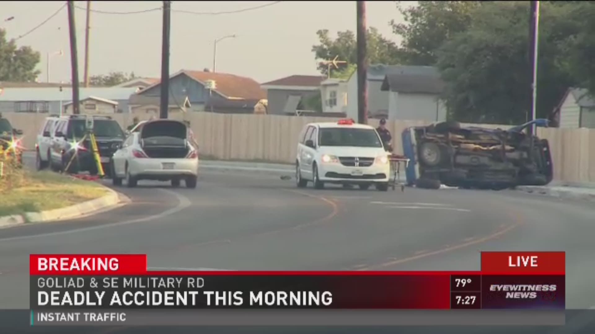 Pedestrian Killed In San Antonio Rollover Crash Khou Com