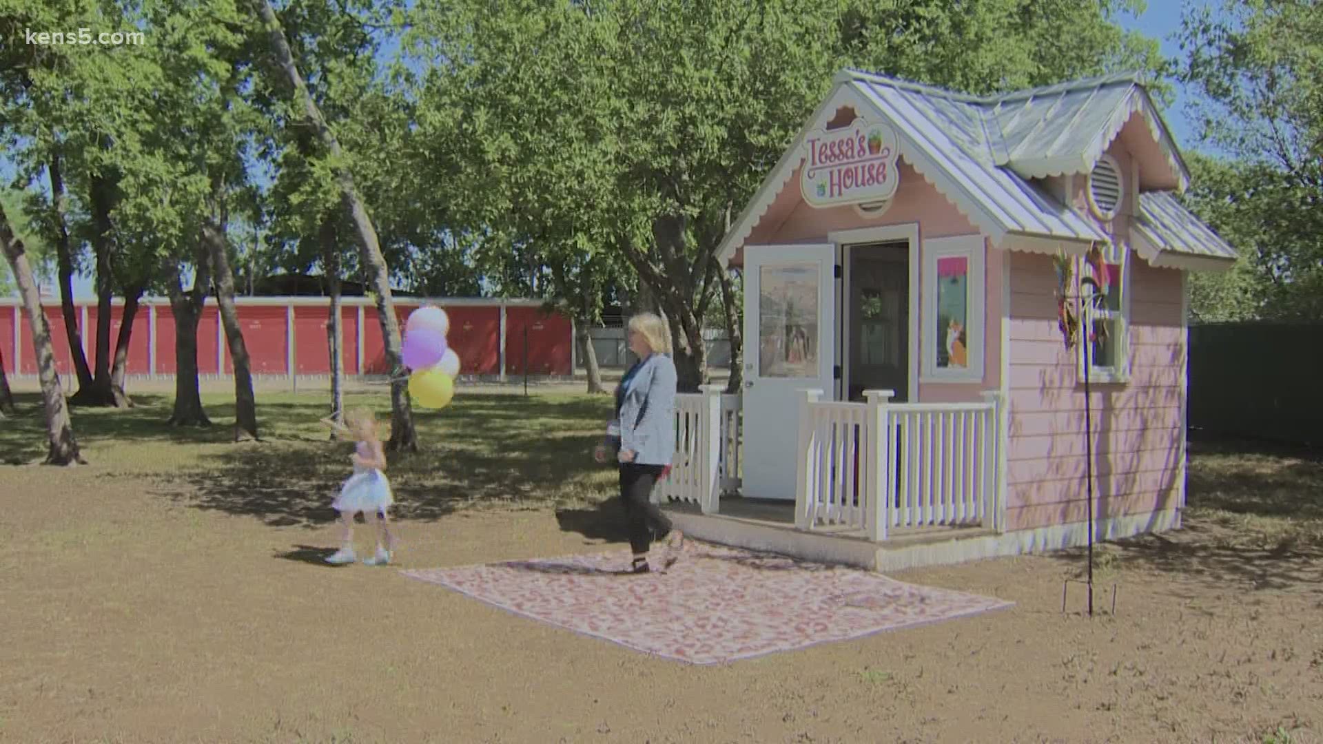 The structure was donated by the 4-year-old great-granddaughter of the RK Group catering company.