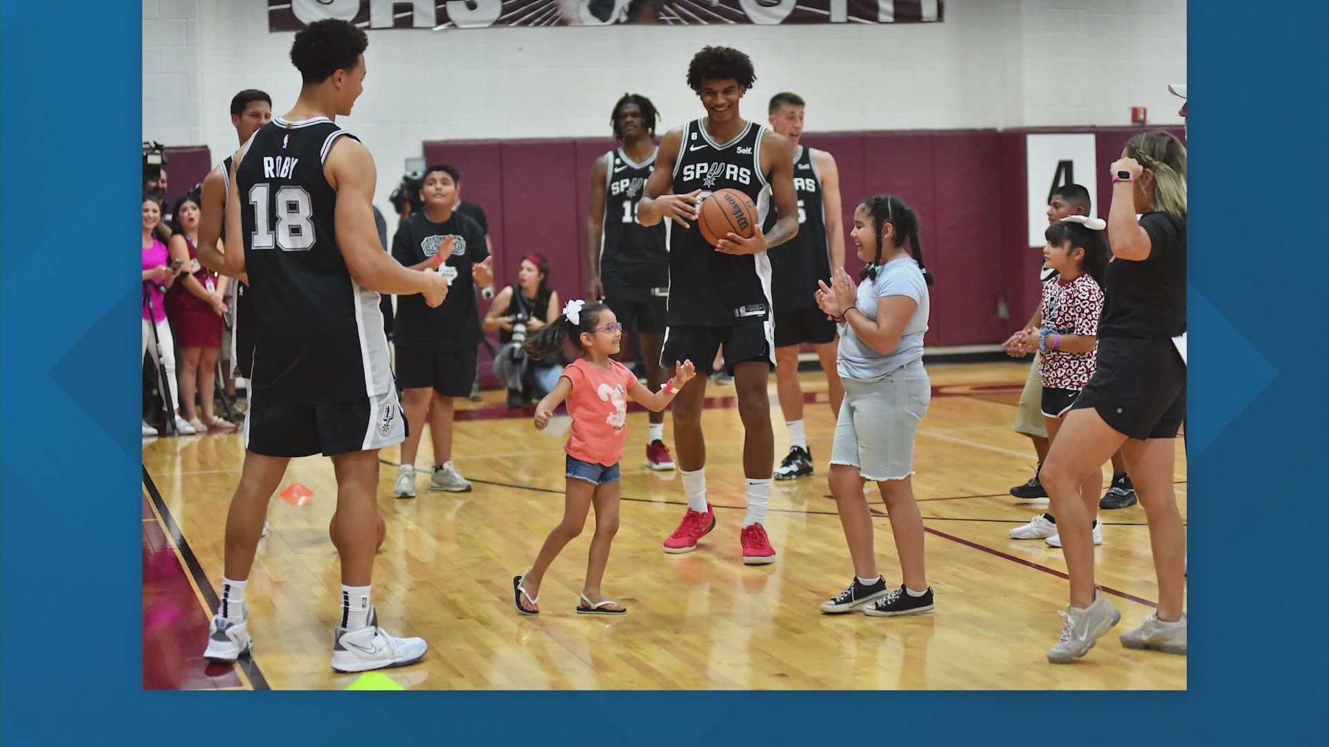 The Spurs bring a moment of celebration to fans in Uvalde, Texas ahead of start of regular-season.