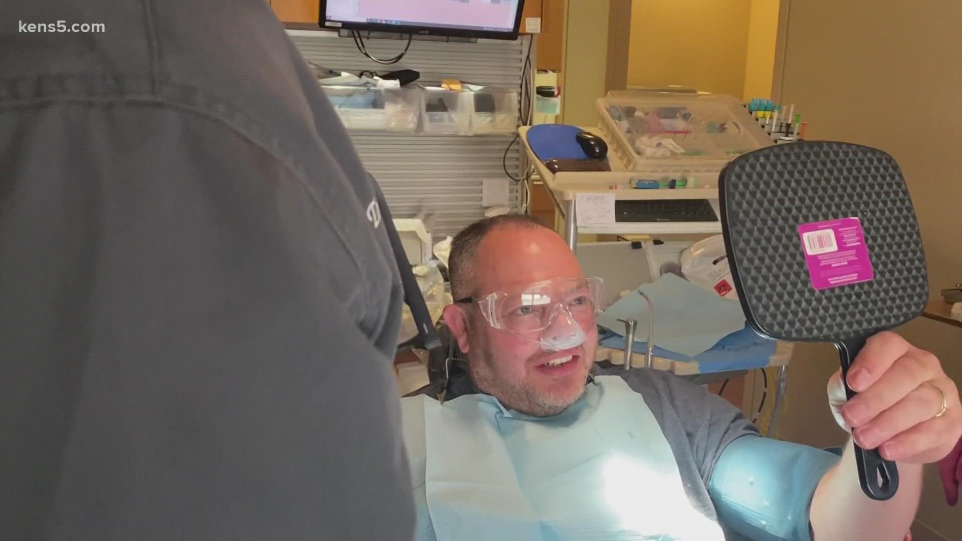 An Iraqi Freedom veteran was suffering from the effects of an anthrax vaccine which left him with rotting teeth. A Texas dentist helped him at no cost.