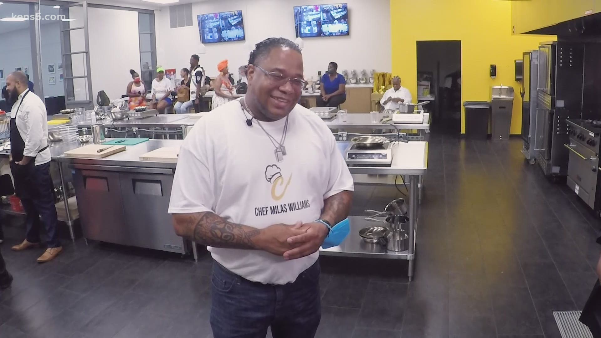 While behind bars for aggravated robbery, Chef Milas Williams fostered a new passion for cooking. Now, he's doing the same for Alamo City kids.