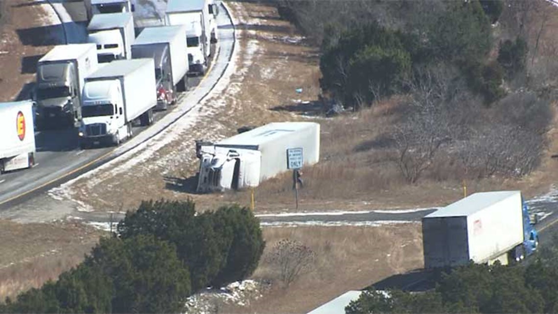 Kerrville I-10 accident ice storm Texas winter weather - Vimarsana News