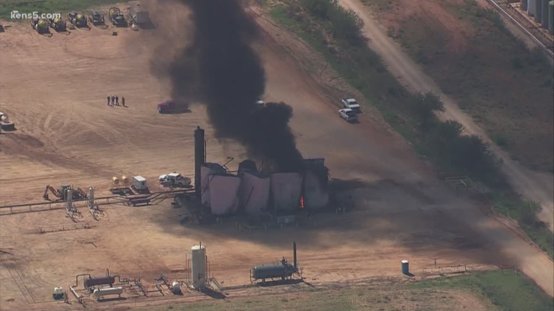 Two injured in oil tank explosion near Dilley, Texas