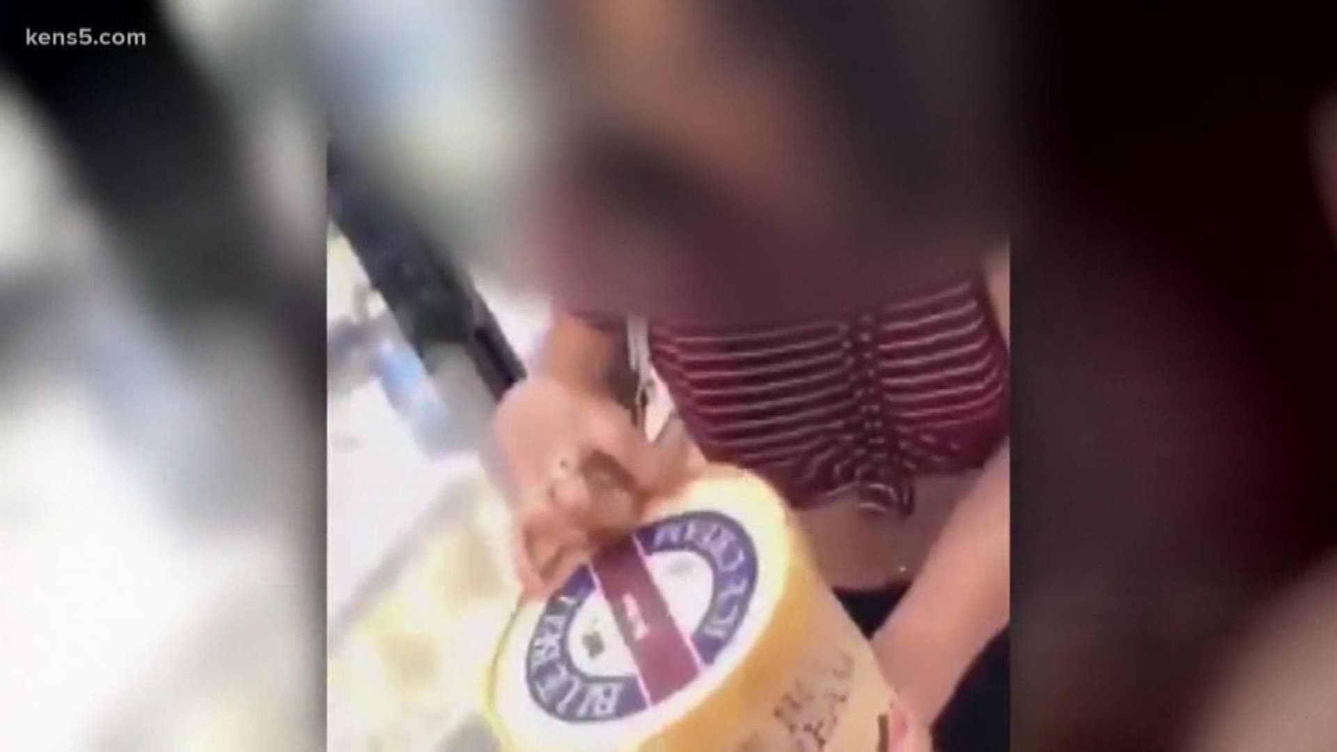 The person accused of tampering with a half-gallon of Blue Bell ice cream has been identified.