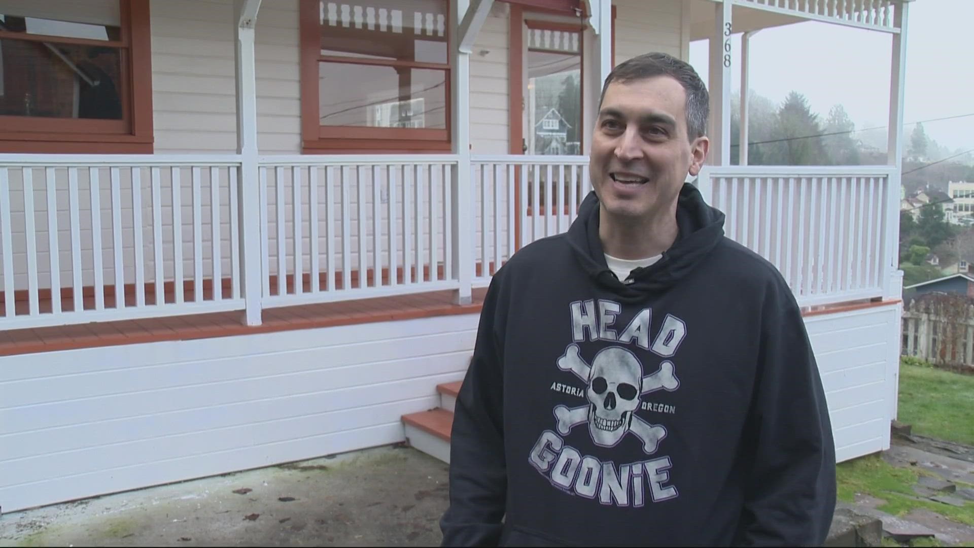 A Goonies superfan loved the movie so much that he bought the house where it was made. The owner gave KGW's Devon Haskins a tour.