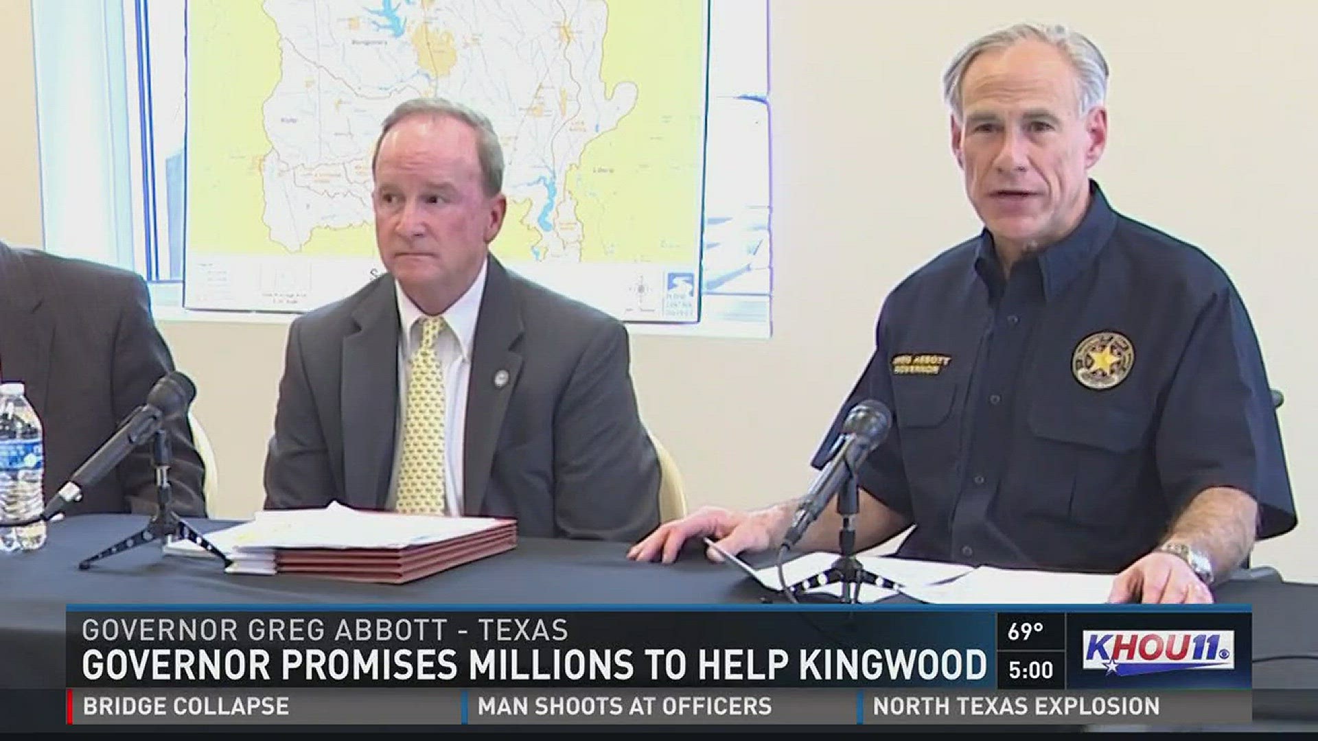 Governor Greg Abbott promised millions Thursday to help prevent future flooding in the Kingwood area.