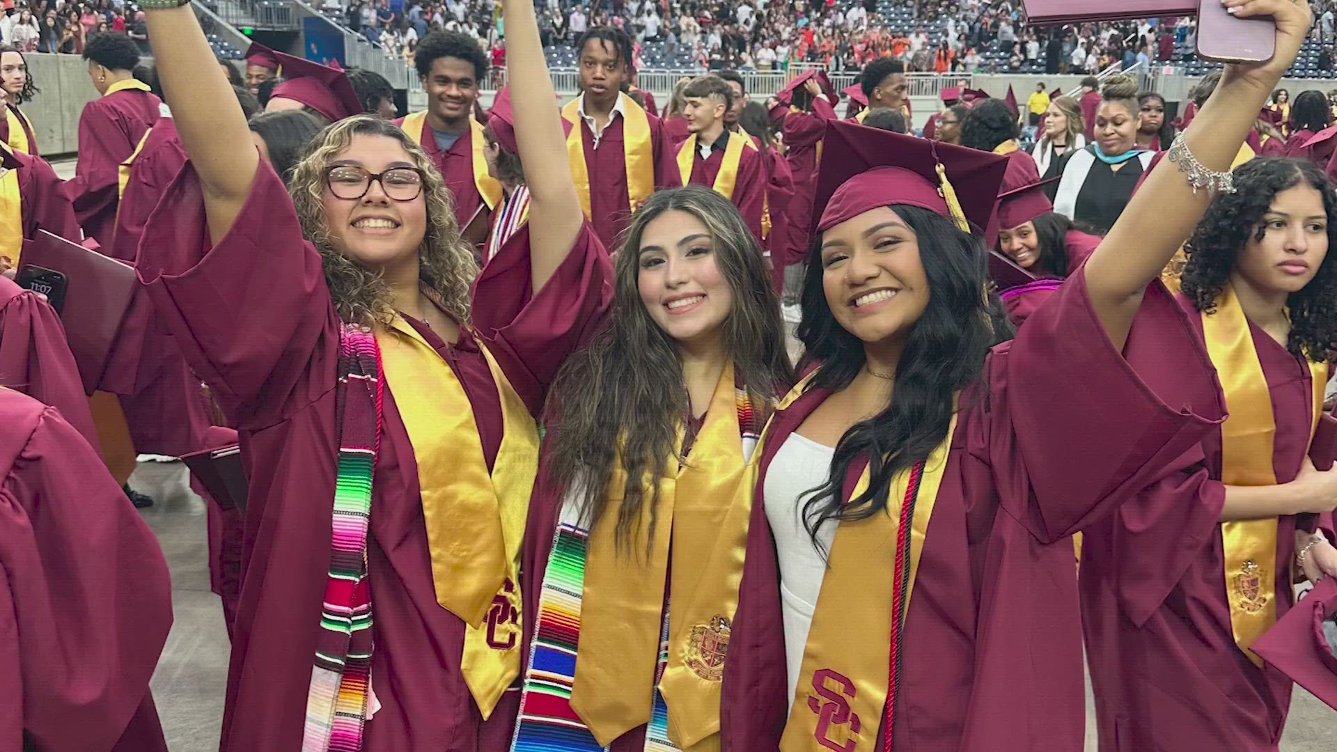 The school district said this incident was just miscommunication and the person checking student outfits had no idea the sashes were approved.