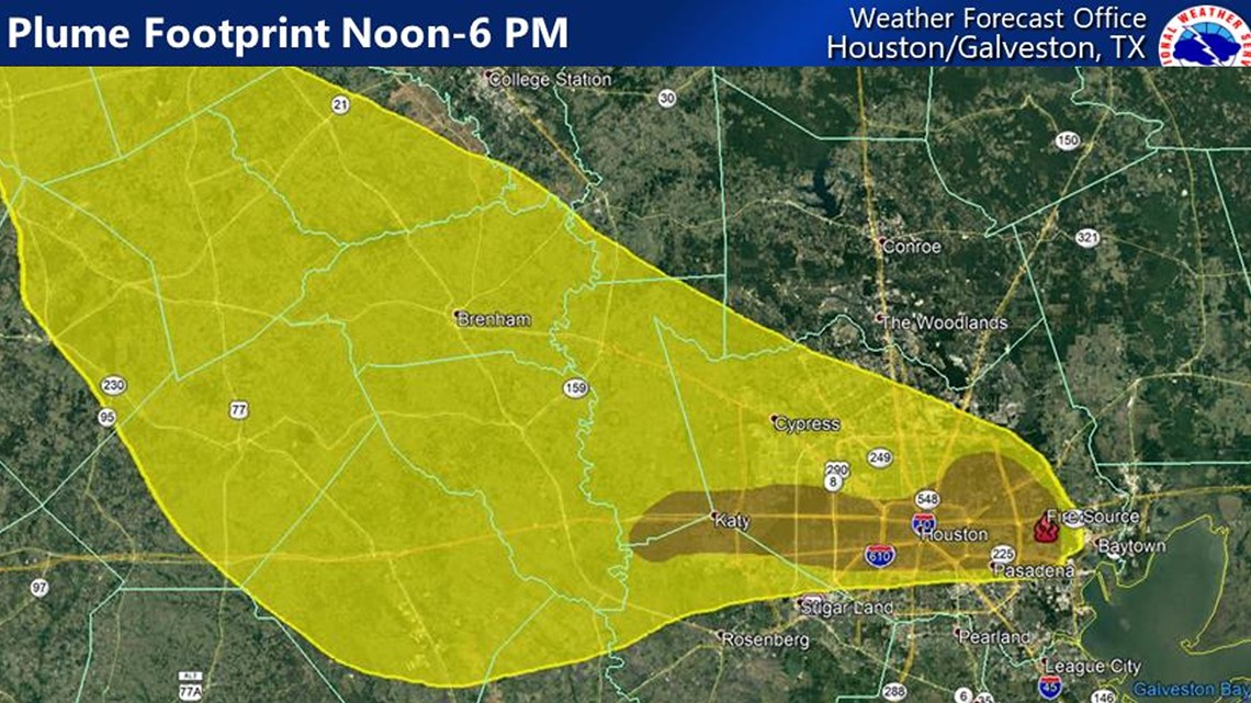 Plume Forecast Shows Smoke Will Shift Over North Northwest Houston   00a915ce 17d0 4cac Bcfd 36ac71b983f4 1140x641 