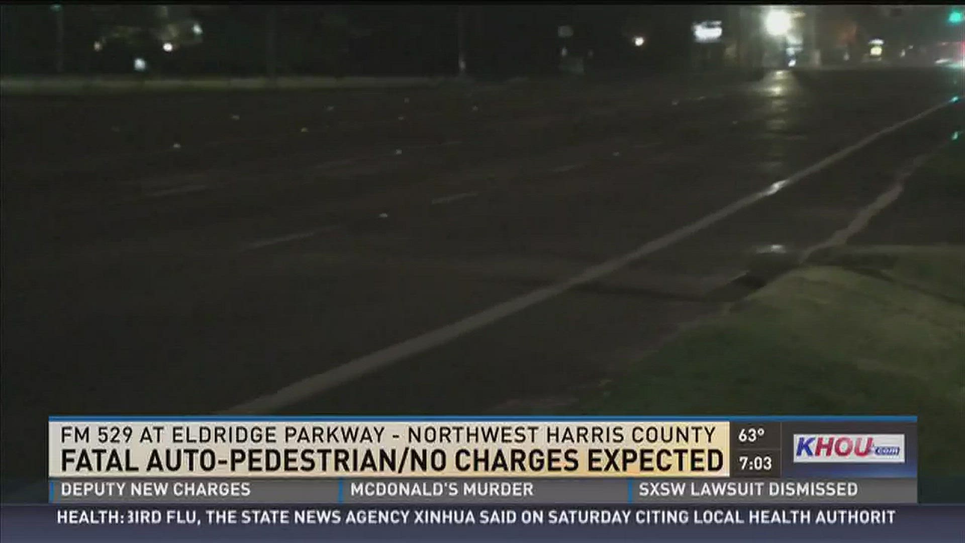 Driver fatally hits man walking on road in NW Houston | khou.com