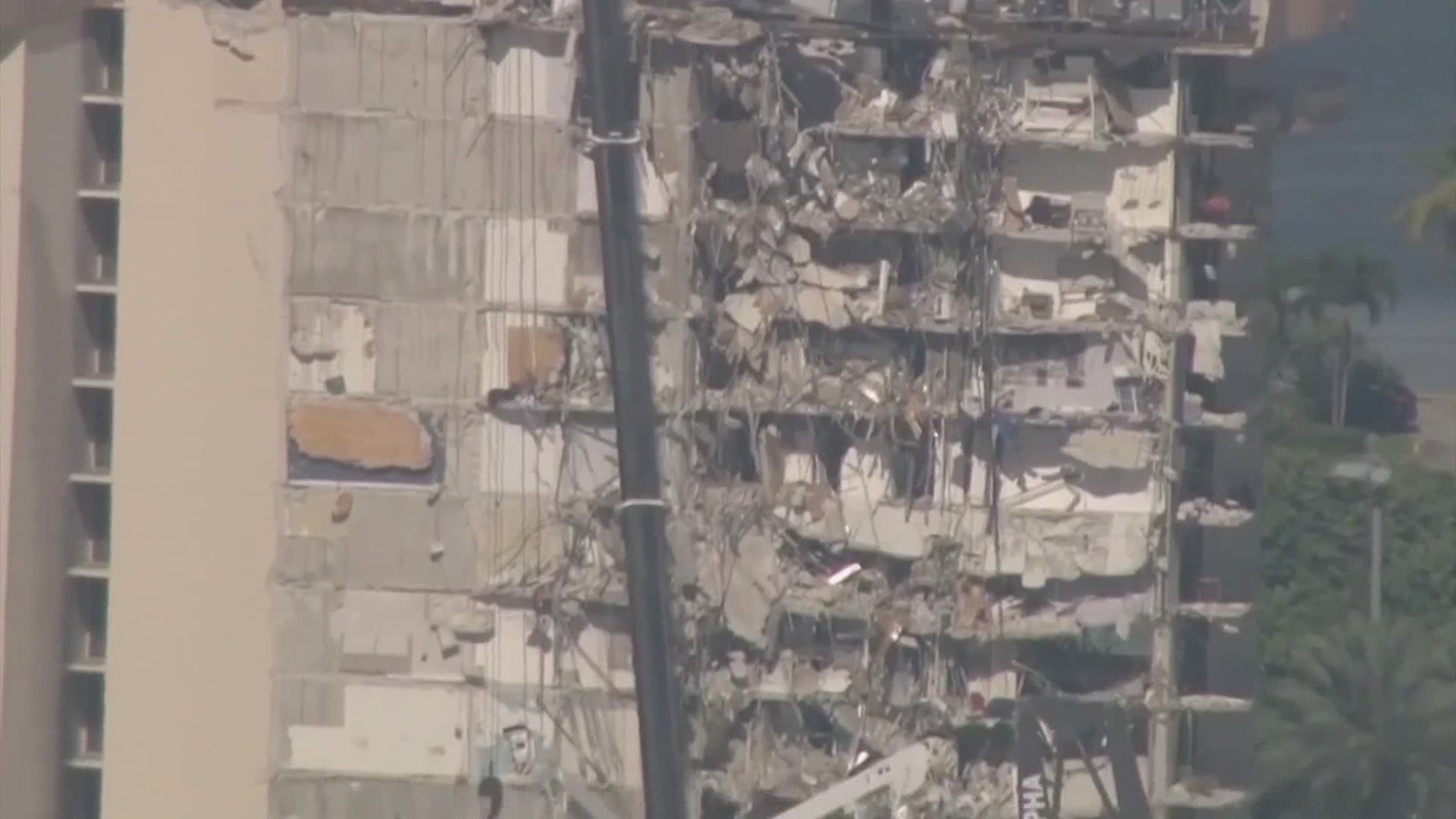 The new discovery brings the number of people still unaccounted for to 149 after part of a beachfront apartment building collapsed in Surfside, Florida.
