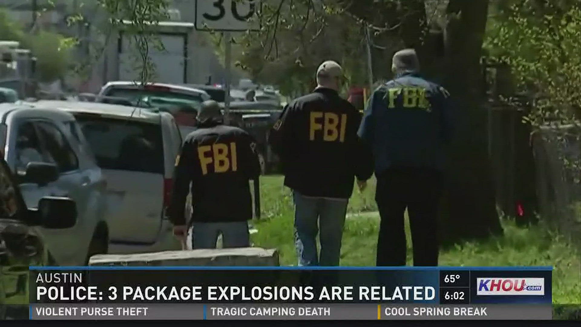 Law enforcement officers are on high alert after three suspicious packages that exploded were found in Austin.