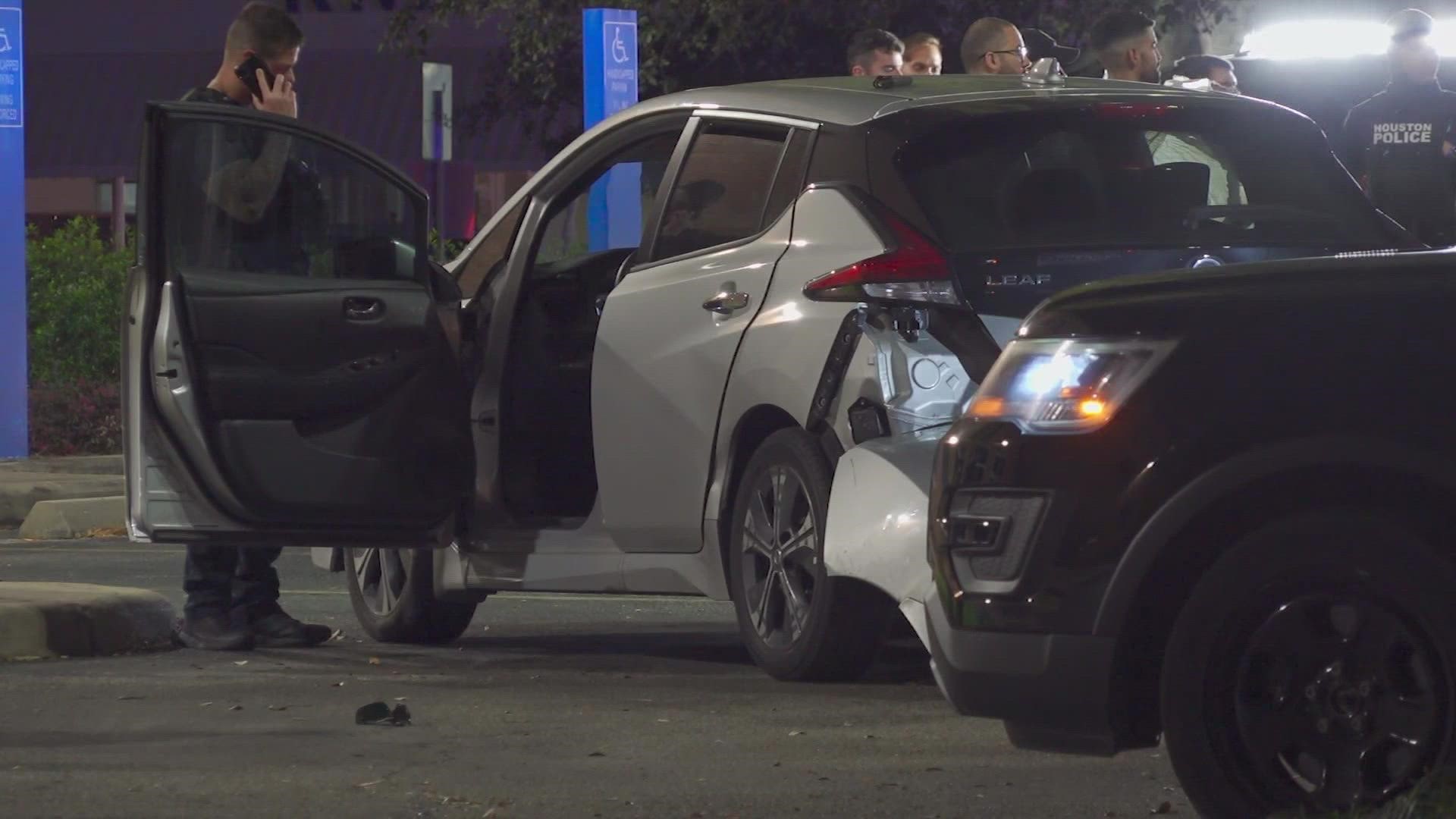 A man had been on the run since Wednesday after stabbing an officer repeatedly in the leg. Houston police say officers noticed his vehicle late Thursday night.