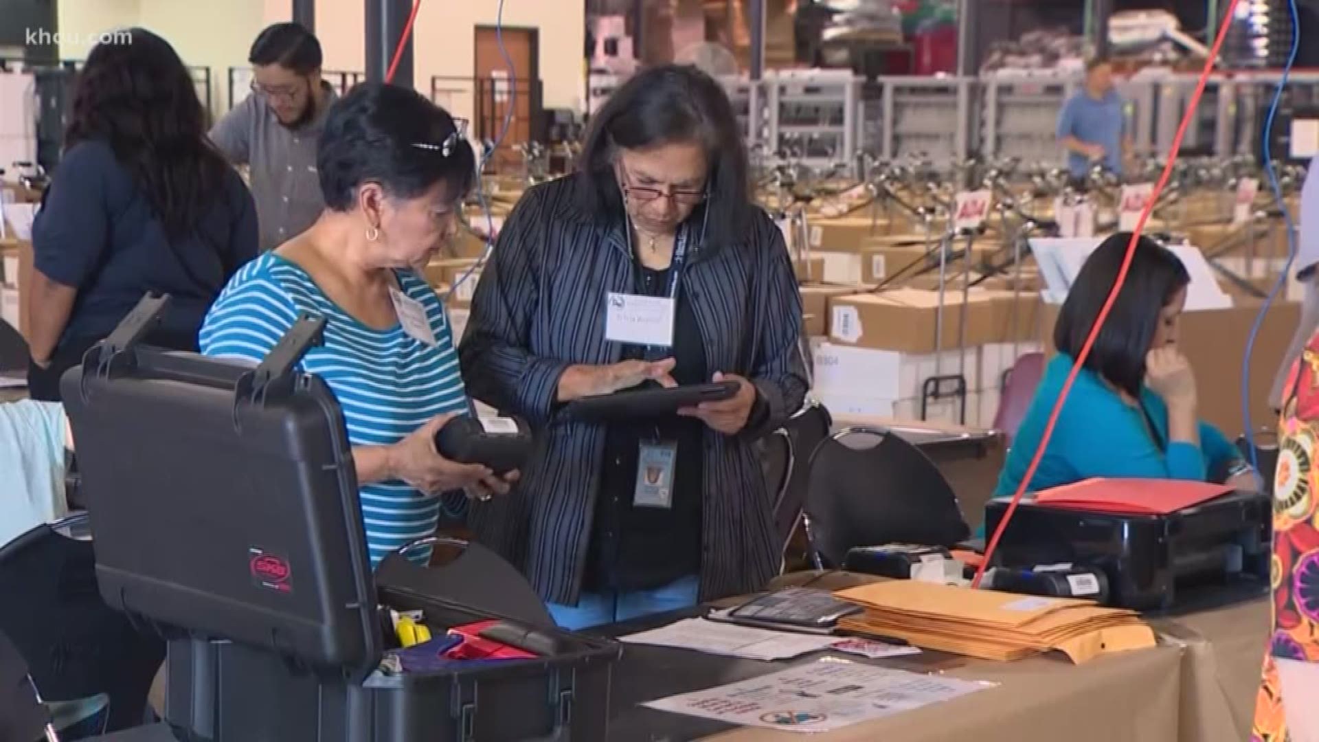 Harris County is now the largest in the country to allow voters to cast their ballot at any polling place on Election Day.