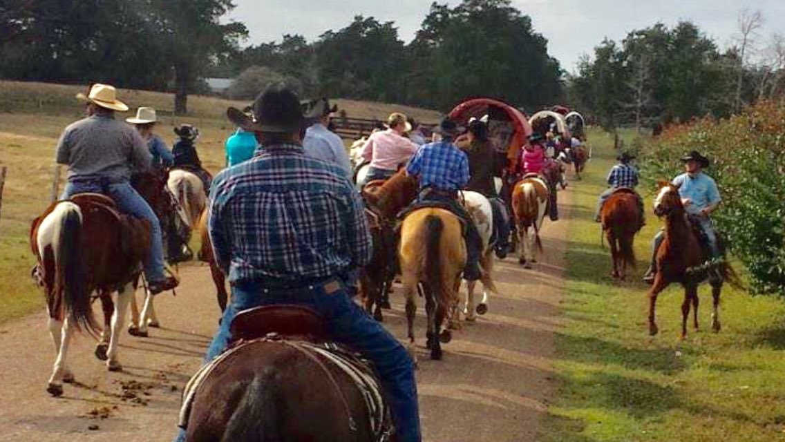 All trails lead to Houston! Trail riders on their way to the Bayou City