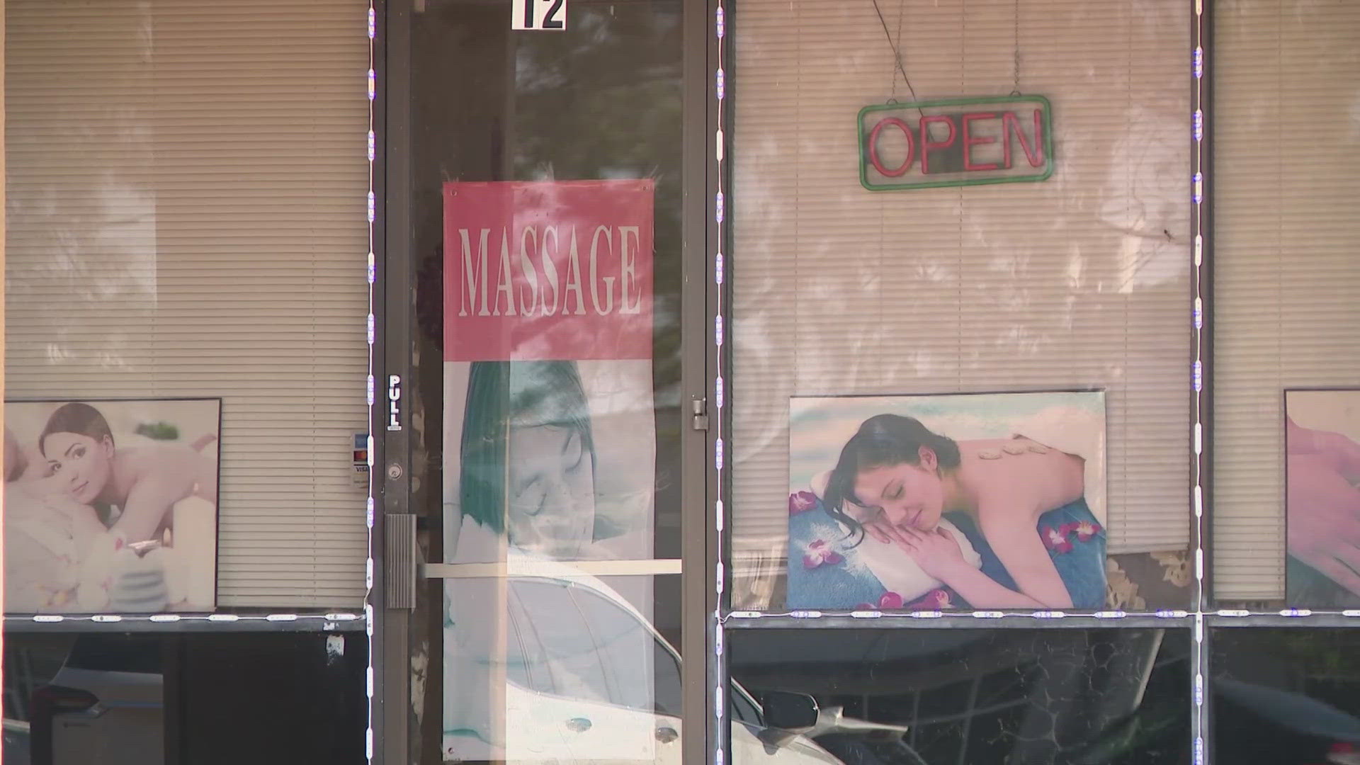 A massage business in north Houston has been permanently closed along with seven other similar establishments amid suspicions of human trafficking.