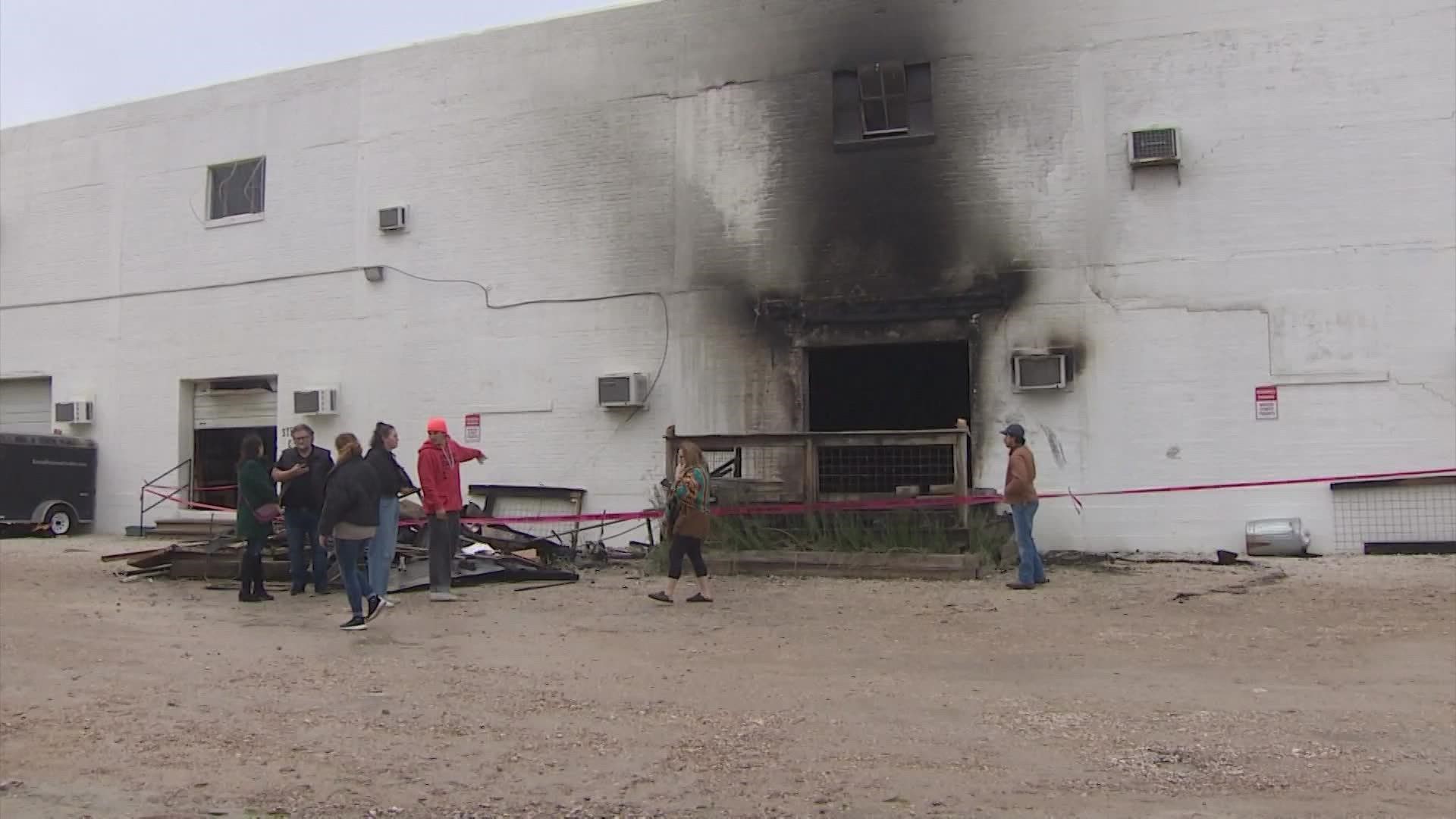 The building was home to several local artists and a production studio. Some of the artists didn't have insurance.