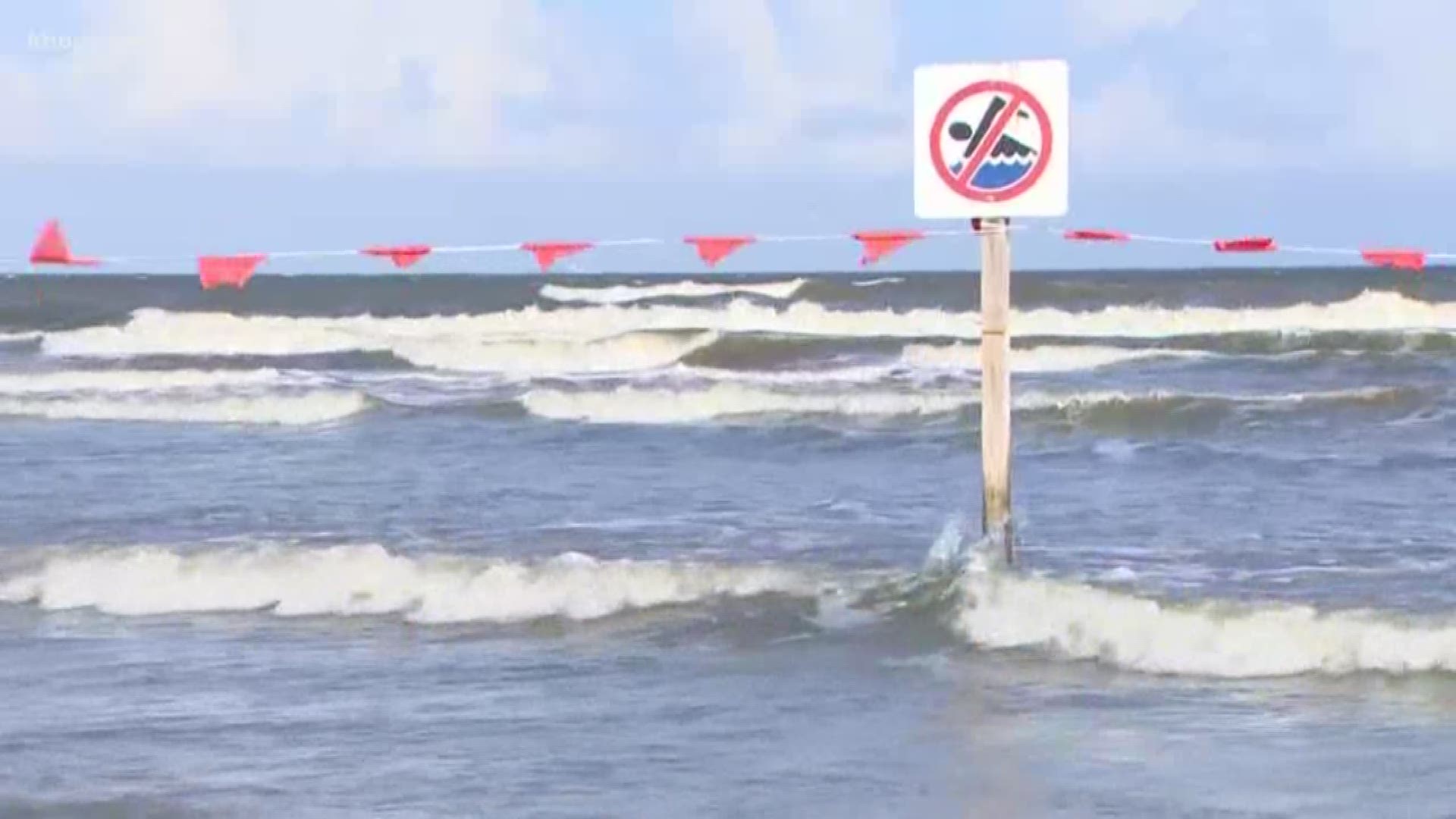 The strong breeze actually made it feel nice at the beach this weekend. But that's also why there's a red flag warning. Beach patrol says even adult swimmers should be careful and stay near lifeguard stands.