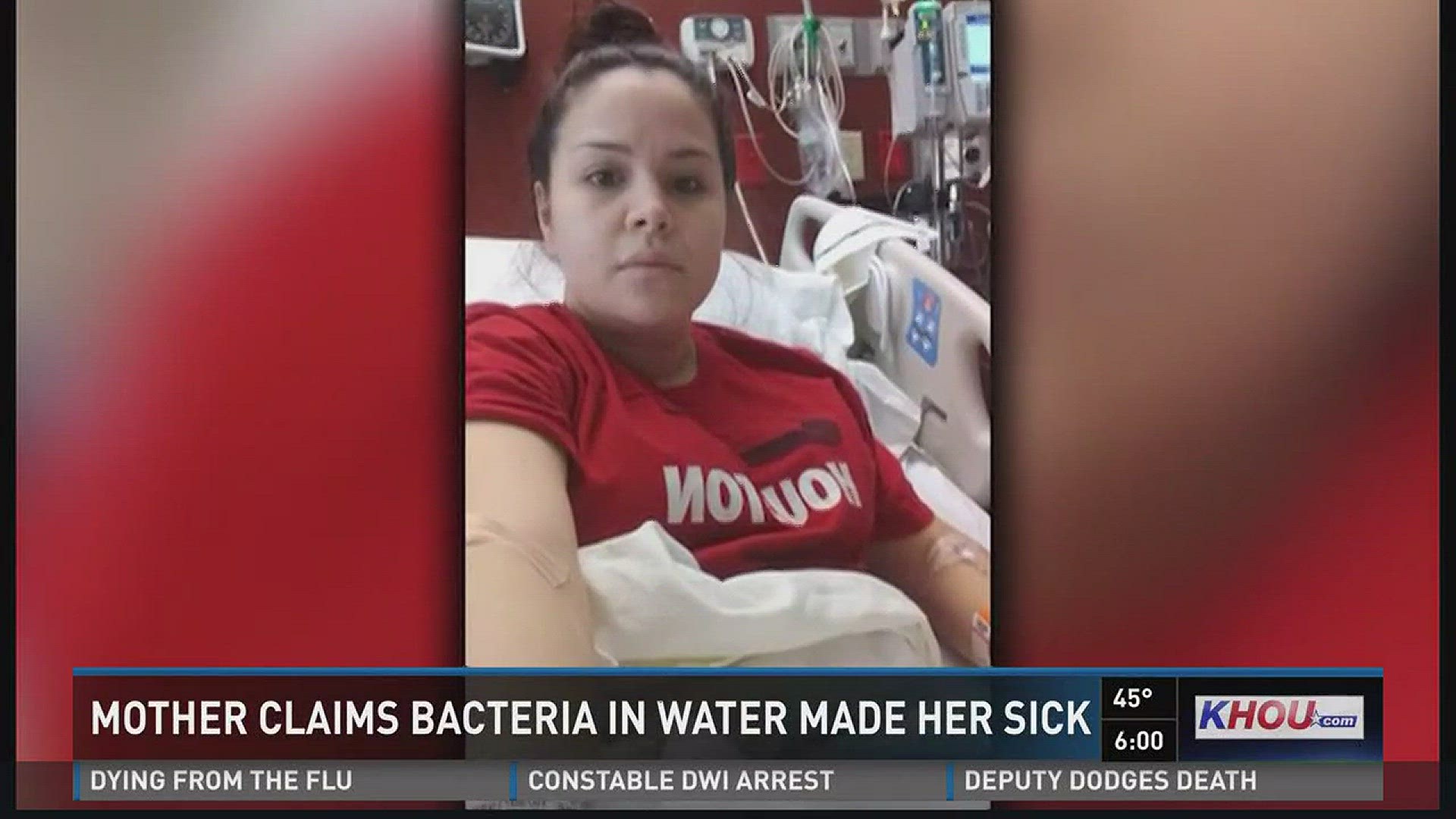 A mother says she's battling a rare and potentially deadly bacteria found in water.