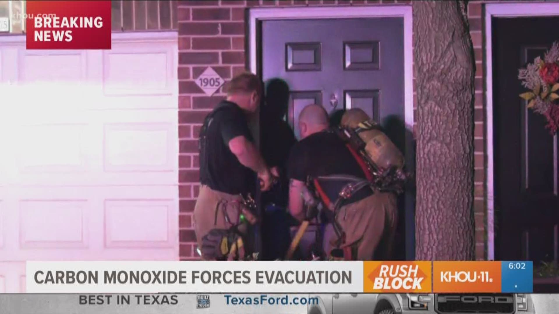 An apartment complex was evacuated overnight due to a carbon monoxide scare in west Houston.