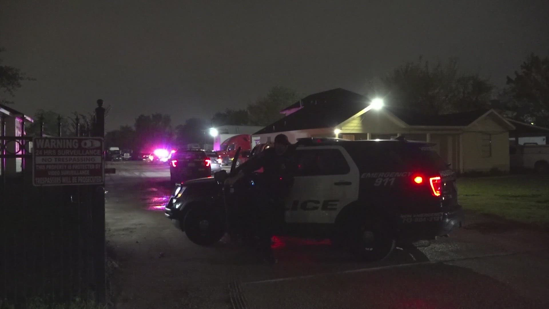 Two people were shot late Friday night in northeast Houston at a barbecue and taken to a hospital in critical condition, according to the Houston Police Department.