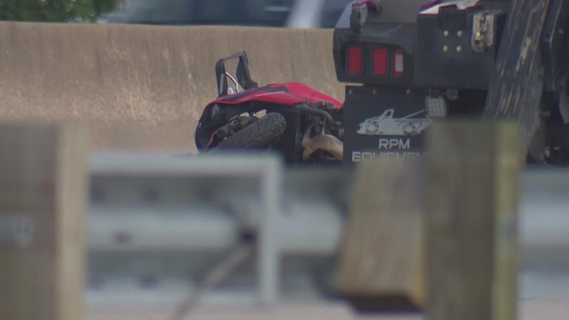 Motorcycle driver injured in North Freeway crash after allegedly firing ...