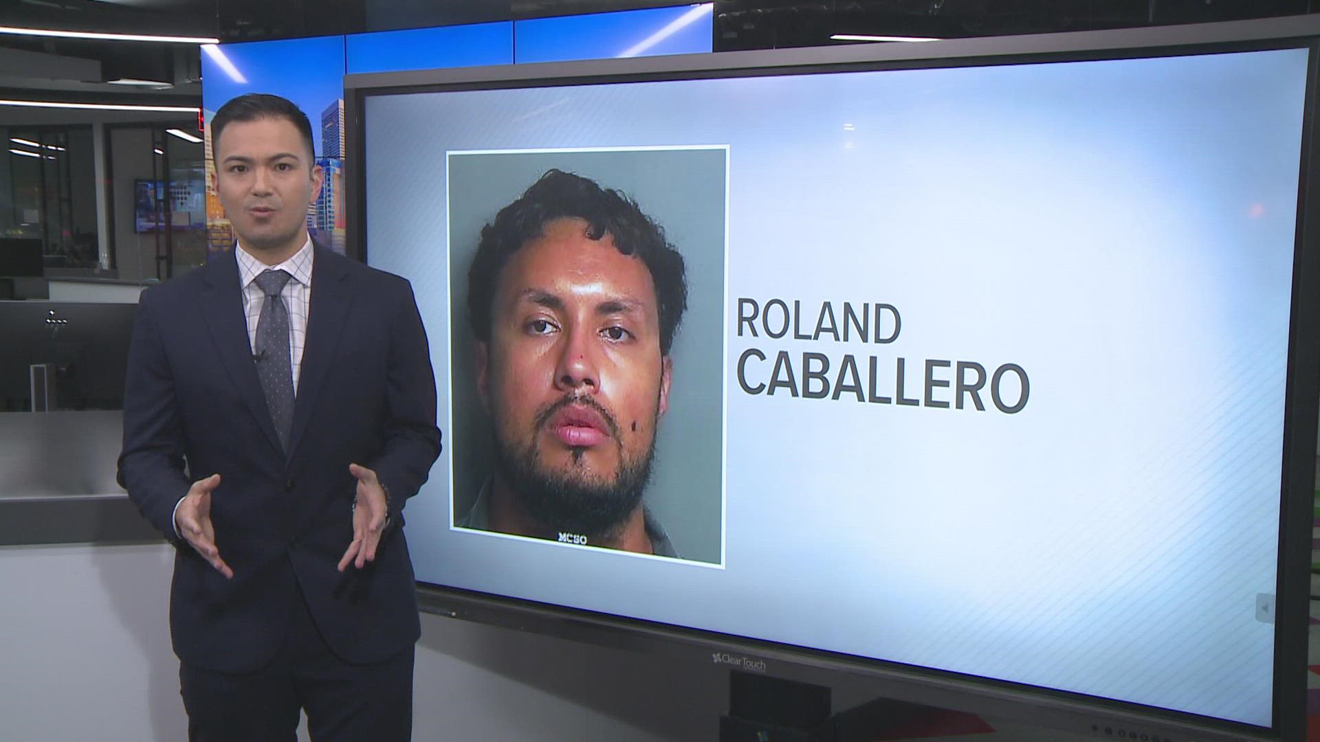 Roland Caballero is accused of shooting and injuring three Houston police officers after a chase in the Third Ward.