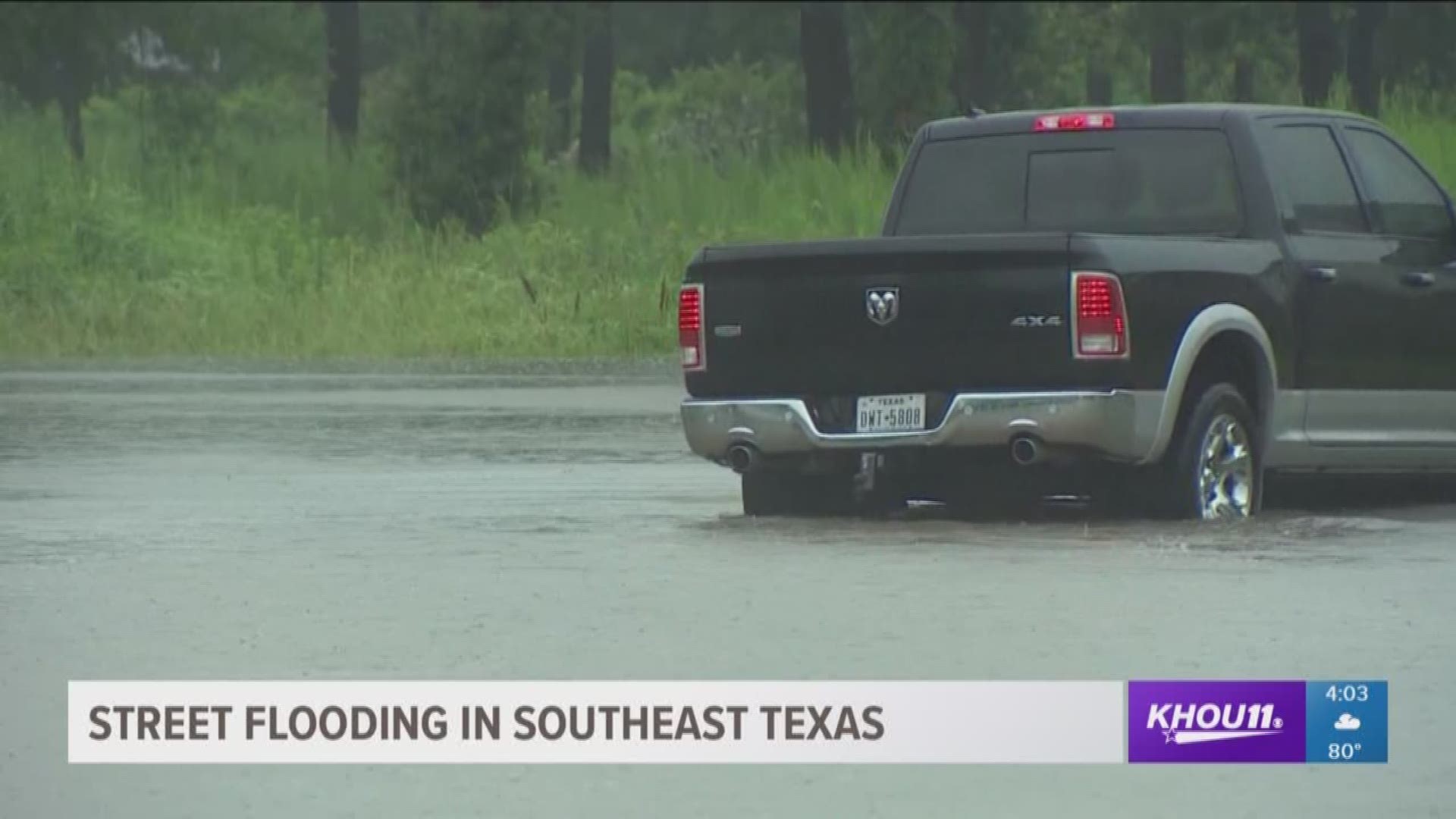 Heavy rainfall Monday and Tuesday created trouble spots in Beaumont and Port Arthur.