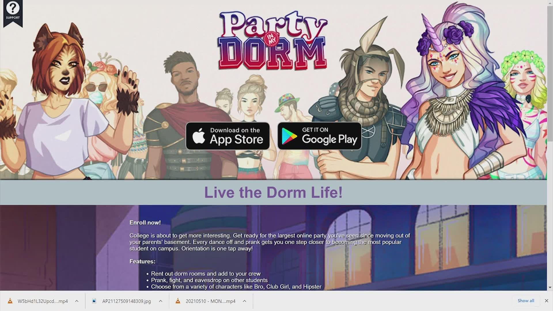 The role-playing app called Party in my Dorm targets teens and could attract sexual predators, according to the school district.